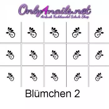 Airbrush Schablone Blümchen 2