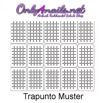 Airbrush Trapunto Muster Schablone 15er Karte