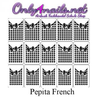 Preview: Pepita French Schablone