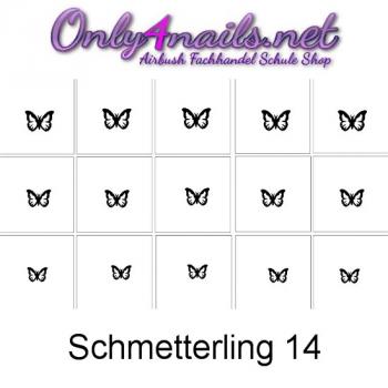 Preview: Airbrush Schablone Schmetterling 14