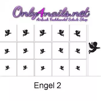 Airbrush Engel 2 Nailart Schablone