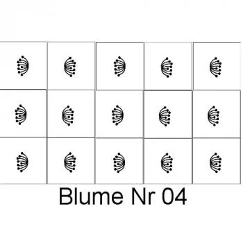 Nailart Schablone 15er Karte Blume 04