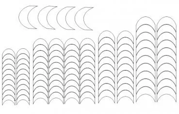 Smile Line Round 104 Einzelschablonen