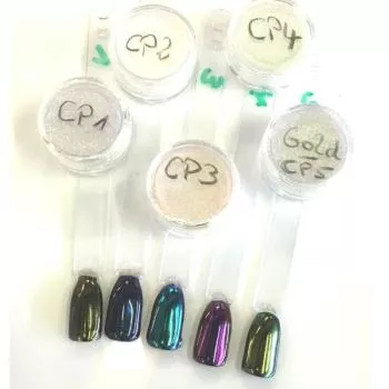 Chrome CP1 bis CP5 Pigment Mirror Set