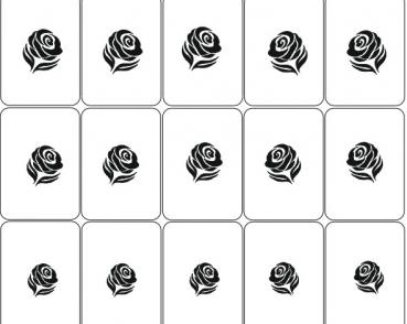 Airbrush Schablone Rose 3