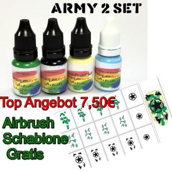 Preview: Army Farben Set inkl Schablone