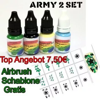 Army Farben Set inkl Schablone
