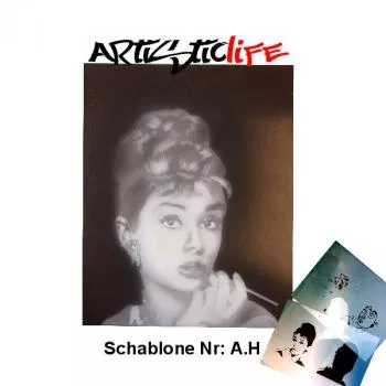 Airbrush Step by Step A4 Schablone AL-A. H