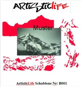Airbrush Step by Step A4 Schablone AL-Berg