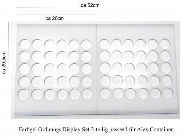 Farbgel Ordnungs Display Set 2-teilig passend für Alex Container