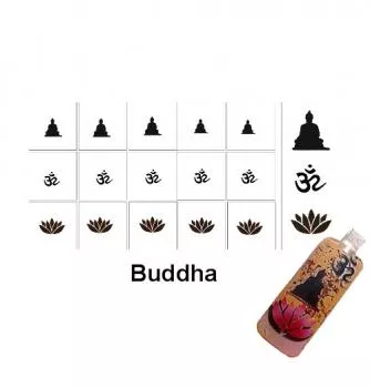 Nailart Schablone 15er Karte Buddha