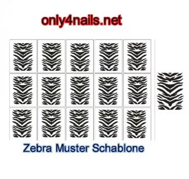 Airbrush Schablone Zebra Muster
