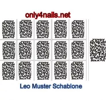 Leo Muster Schablone 15er Karte