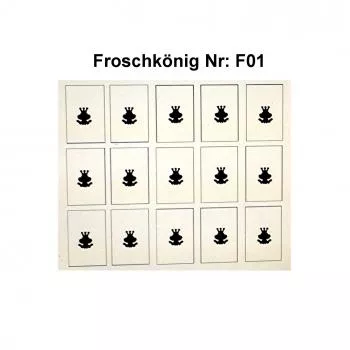 Nailart Schablone 15er Karte Froschkönig 01