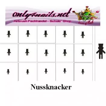 Nailart Schablone 15er Karte Nussknacker