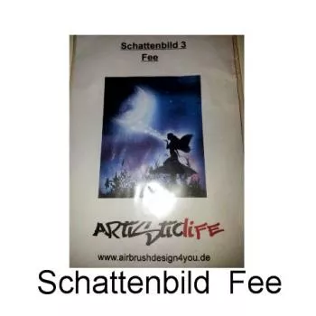 Schattenschablone Fee