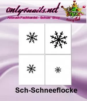 Schmuck Schablone Sch-Schneeflocke