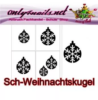 Schmuck Schablone Weihnachtskugel XL