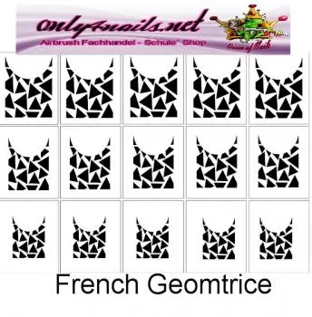 Schablone 15er Karte French Geometrics Muster