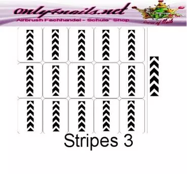 Stripes 3 Schablone 15er Karte