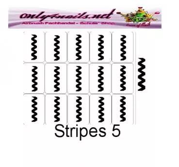 Stripes 5 Schablone 15er Karte