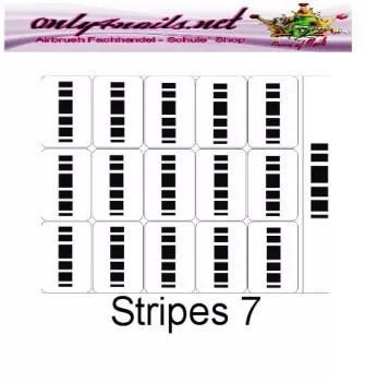 Stripes 7 Schablone 15er Karte