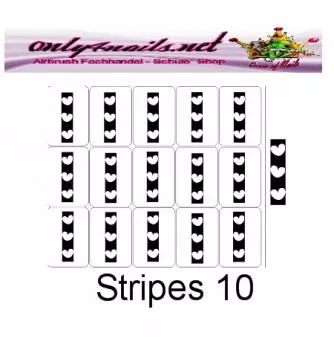 Stripes 10 Schablone 15er Karte