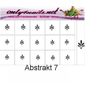 Airbrush Schablone Abstrakt 7