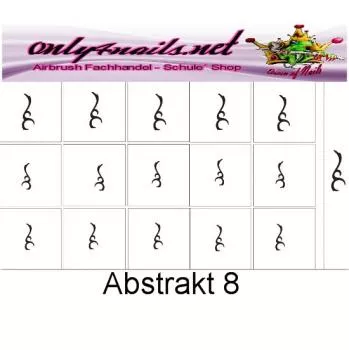 Airbrush Schablone Abstrakt 8