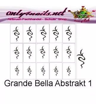 Airbrush Schablone Grande Bella Abstrakt 1XL