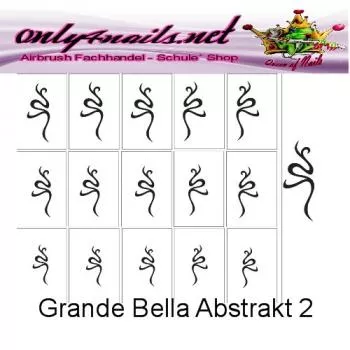 Airbrush Schablone Grande Bella Abstrakt 2XL