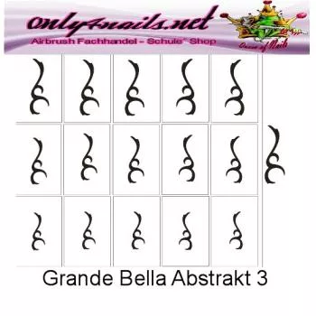 Airbrush Schablone Grande Bella Abstrakt 3XL