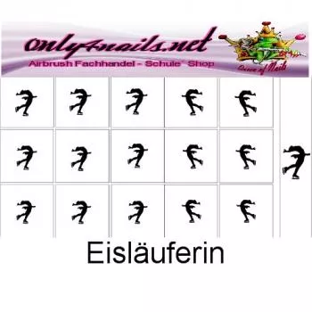 Airbrush Schablone Eisläuferin