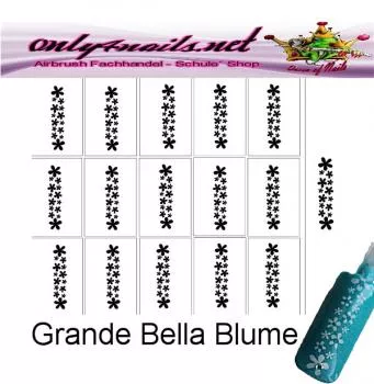 Airbrush Schablone Grande Bella Blume XL