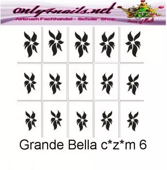 Airbrush Schablone Grande Bella c.z.m 6