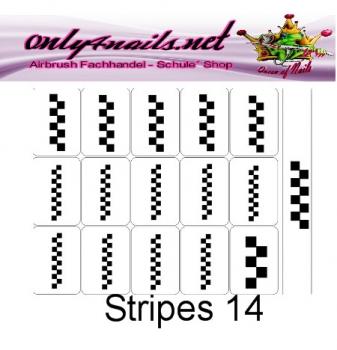 Preview: Stripes 14 Schablone 15er Karte