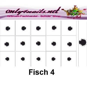 Airbrush Schablone Fisch 4