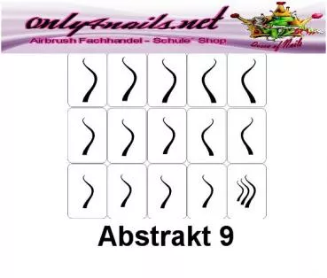 Airbrush Schablone Abstrakt 9