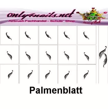 Airbrush Schablone Palmenblatt