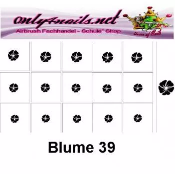 Airbrush Schablone Blume 39