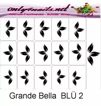 Airbrush Schablone Grande Bella Blü 2S