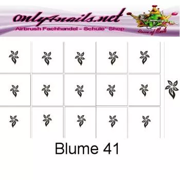 Airbrush Schablone Blume 41