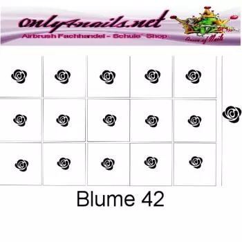 Airbrush Schablone Blume 42