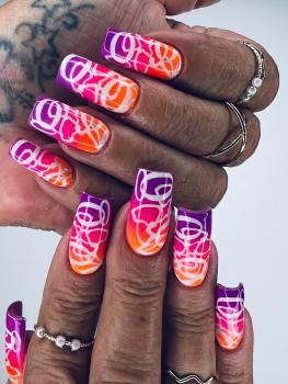 Preview: Airbrush Schablone New Style 2 XXL