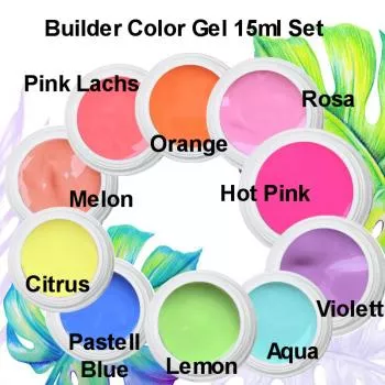 Builder Color Gele Set 15ml für deine Nails