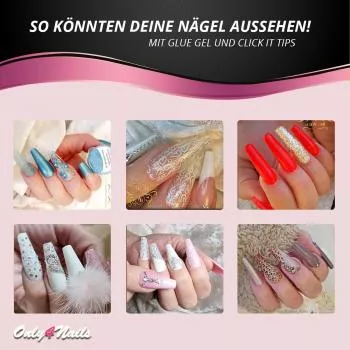 Glue Gel für Click It, so könnten deine Nägel aussehen!