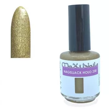 Lufttrocknender Holo Nagellack Gold Nr 258