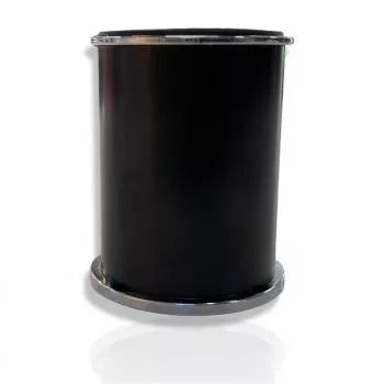 Abstandkonsole in Schwarz aus Aluminium 70mm
