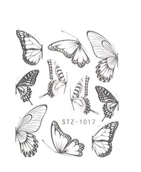 Nailart Sticker Schmetterling STZ-1017