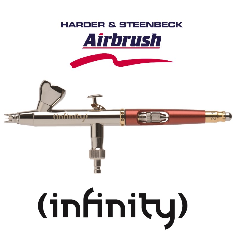 Harder Steenbeck  Airbrush Pistole INFINITY Two in One 0,15 0,4 Düsensatz 